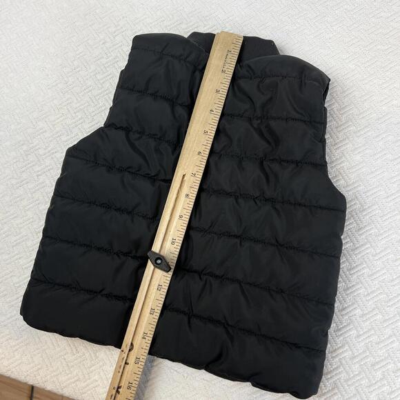 H&M Toddler 18 24M 2T Black Quilted Puffer Fall Vest Jacket Pockets Full Zip - Picture 6 of 10